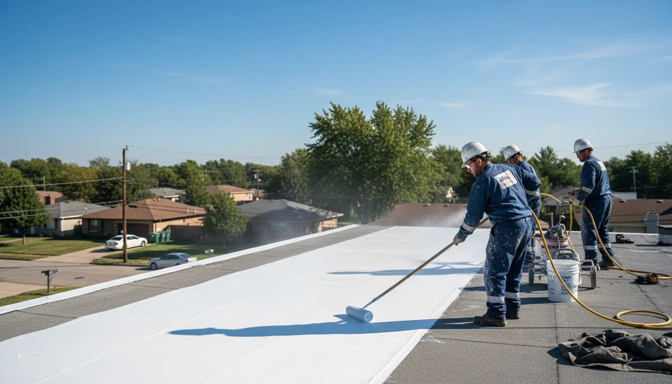 Commercial roof coating in Stafford, TX near me